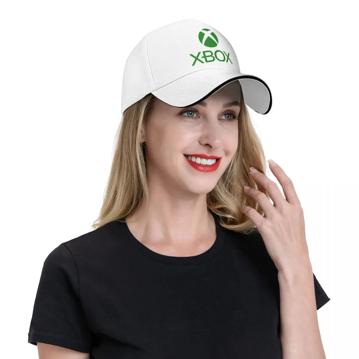 Strój z logo Xbox Czapka z daszkiem unisex Czapka typu Trucker Unikalna konstrukcja Codzienne nakrycie głowy Regulowany kapelusz typu snapback