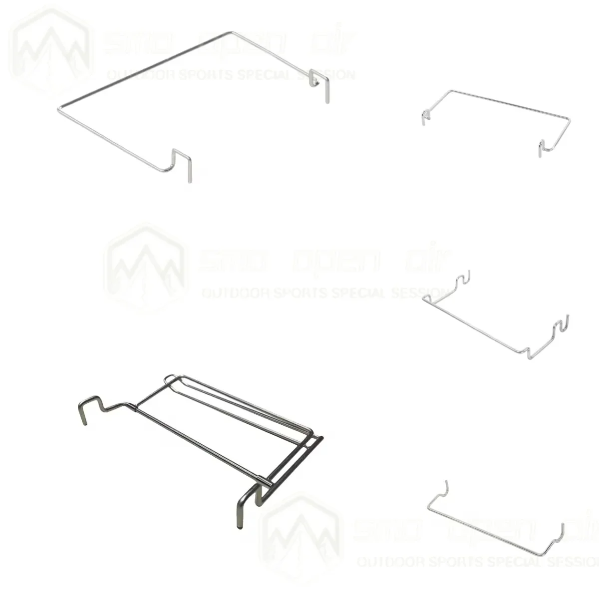 0.5 Unit Rack Camping IGT Table Accessories Stainless Steel Hanger Table Side Hanger Tissue Holder Trash Bag Hooks