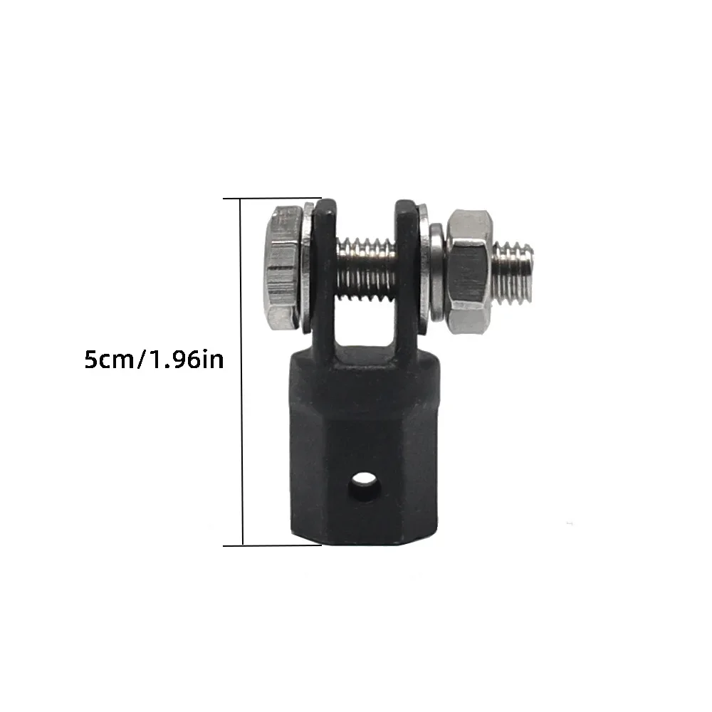 1/2 Inch Scissor Jack Adapter Chrome Vanadium Steel Drive Impact Wrench Adapter Tool Jack Shear Adapter Steel Ball Joint Rod