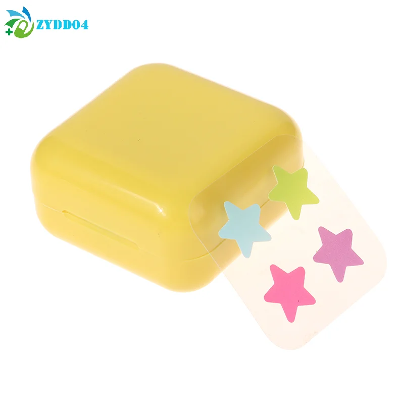 ● 1박스 32개 여드름 패치 흔적 제거 투명 여드름 제거 스티커 4색 컨실러 메이크업 도구 스타 스타일 거울 포함