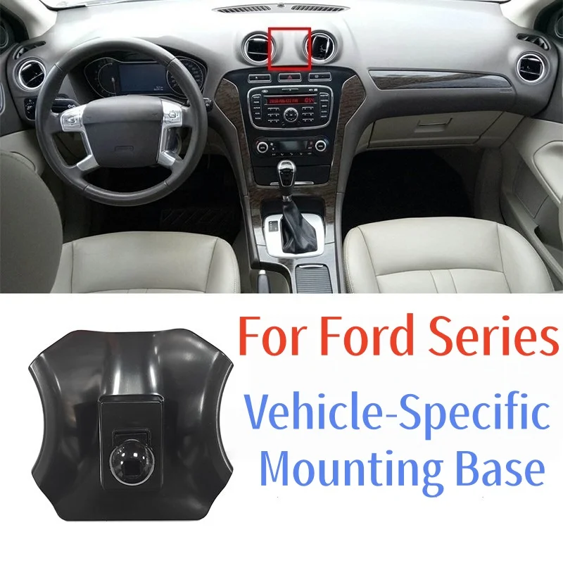 

Car Mobile Phone Holder Navigation Bracket Dedicated Base For Ford Mustang Explorer F-150 Mondeo Escort Focus Kuga Territory