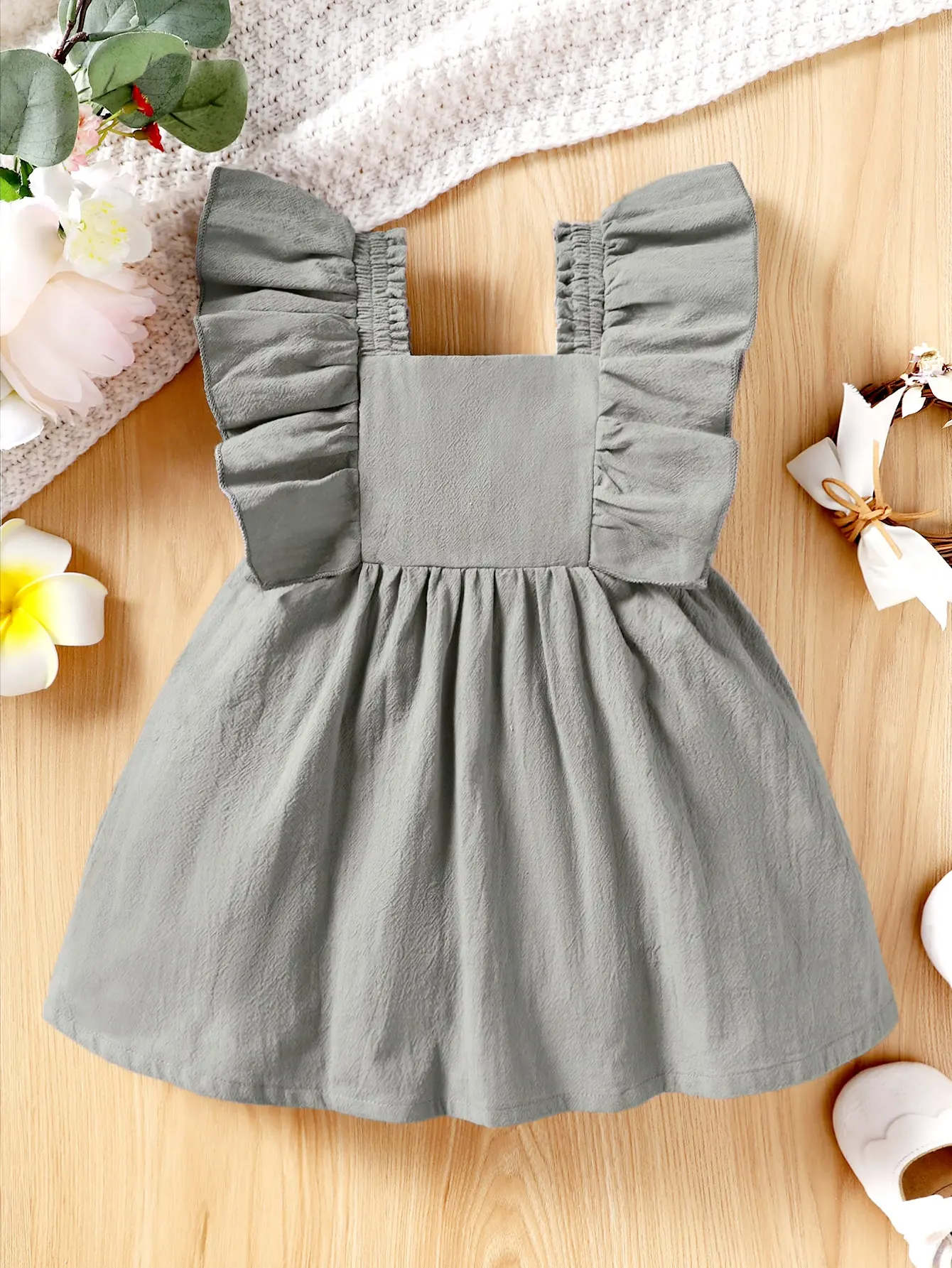 Baby summer fashion retro soft comfortable breathable simple dress