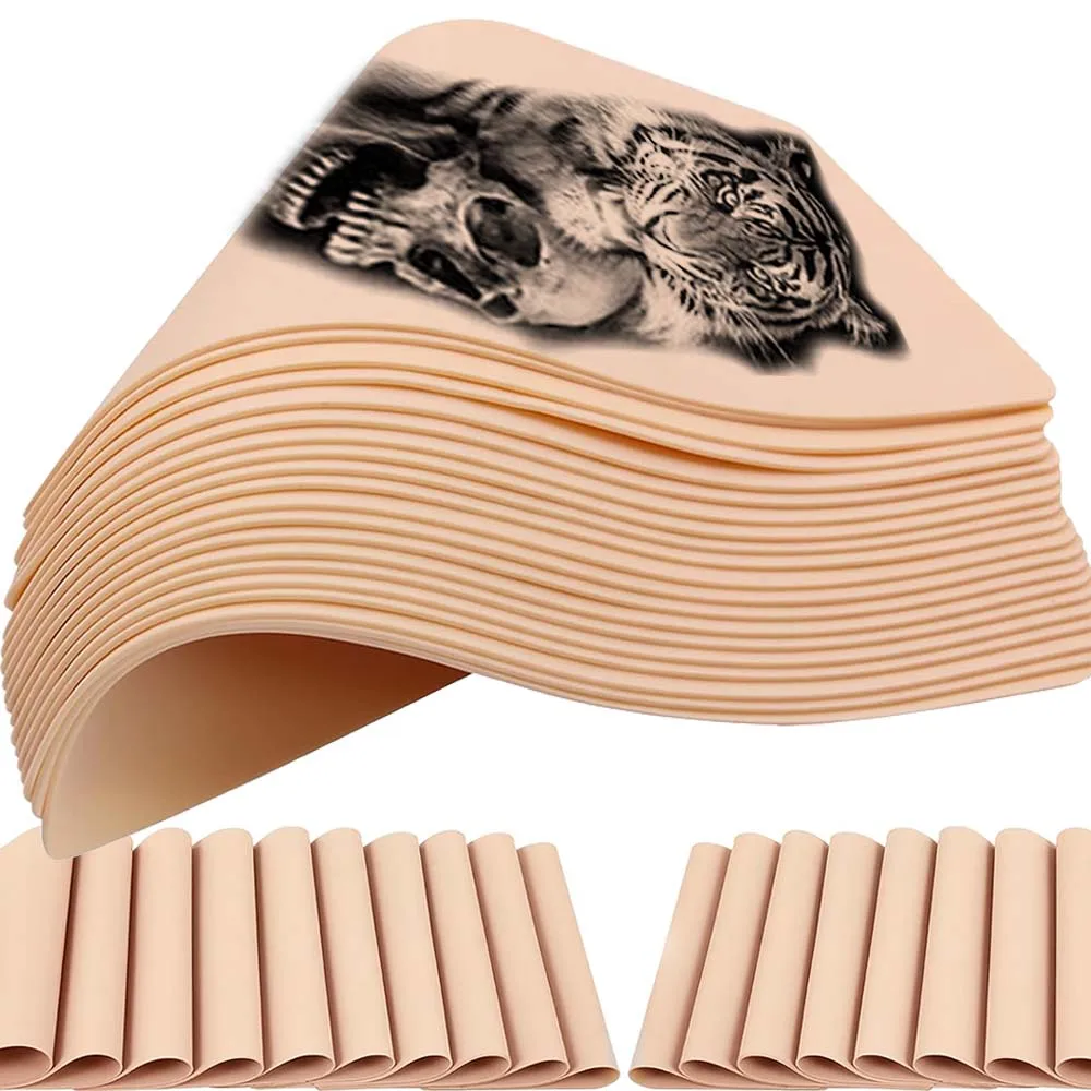 

40/30/20/1PCS Tattoo Practice Skin Blank Tattoo Fake Skin Synthetic Leather for Permanent Makeup Tattoo Beginner Exercise Supply