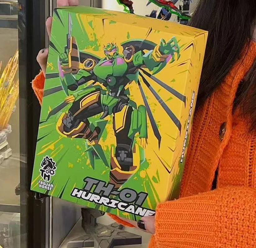 [IN STOCK] Trojan Horse TH-01 Hurricane Transformation TH01 Shape-Shifting Wasp Helicopter Action Figure Robot Toys With Box