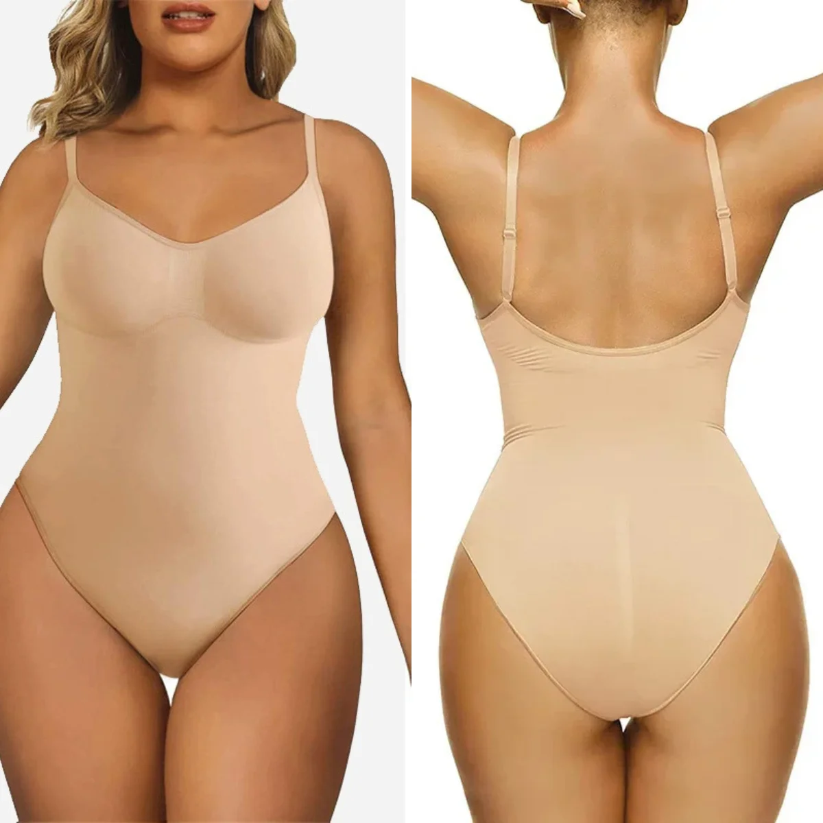 

Sexy Women High Elastic Camisole Bodysuits Shapewear Seamless Tummy Control Jumpsuit Hip Butt Lifter Rompers Shapping Underwear