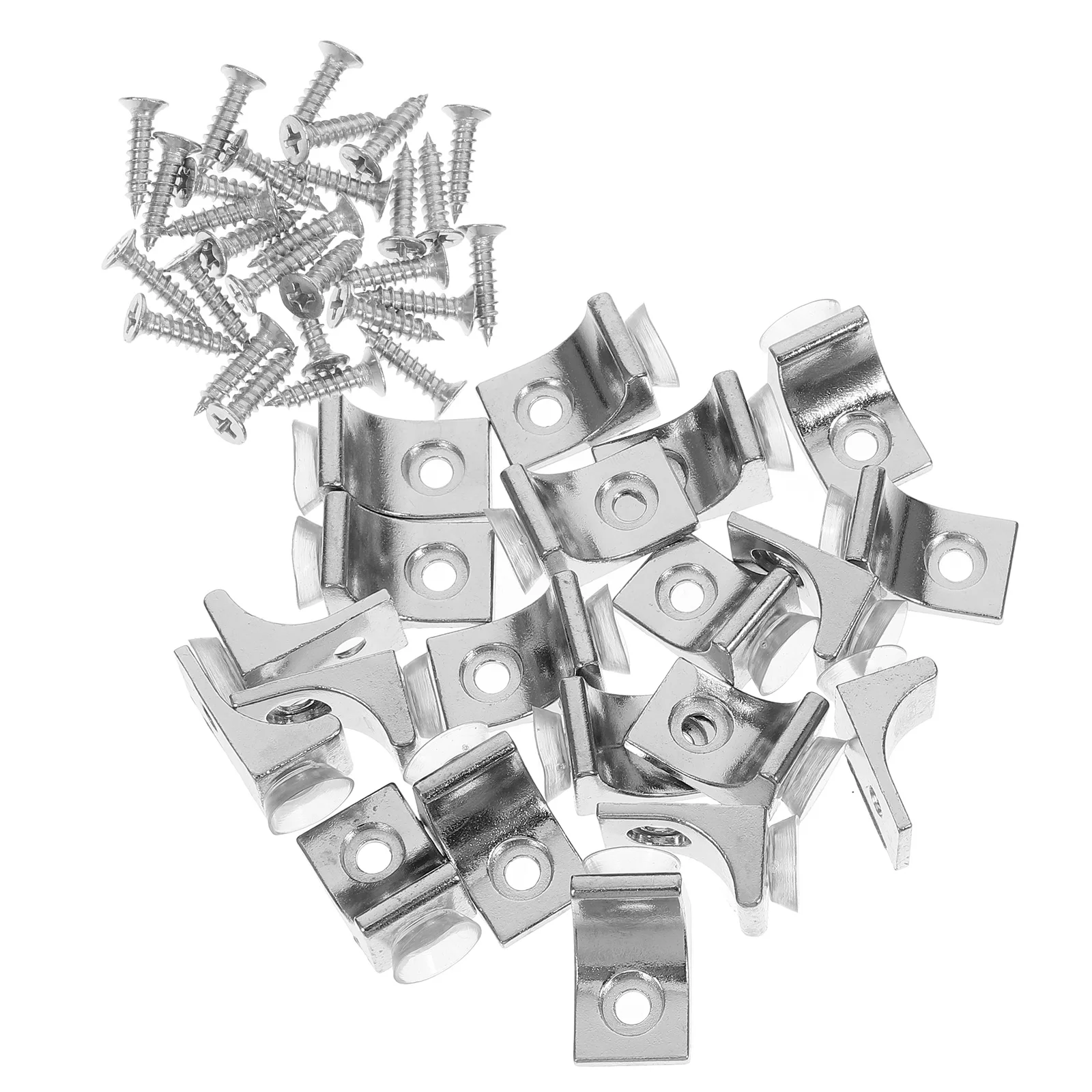

20pcs Layer Board Supports Heavy Duty Metal Brackets Glass Shelves Furniture Accessories Triangle Design Sturdy Stable DIY Pegs