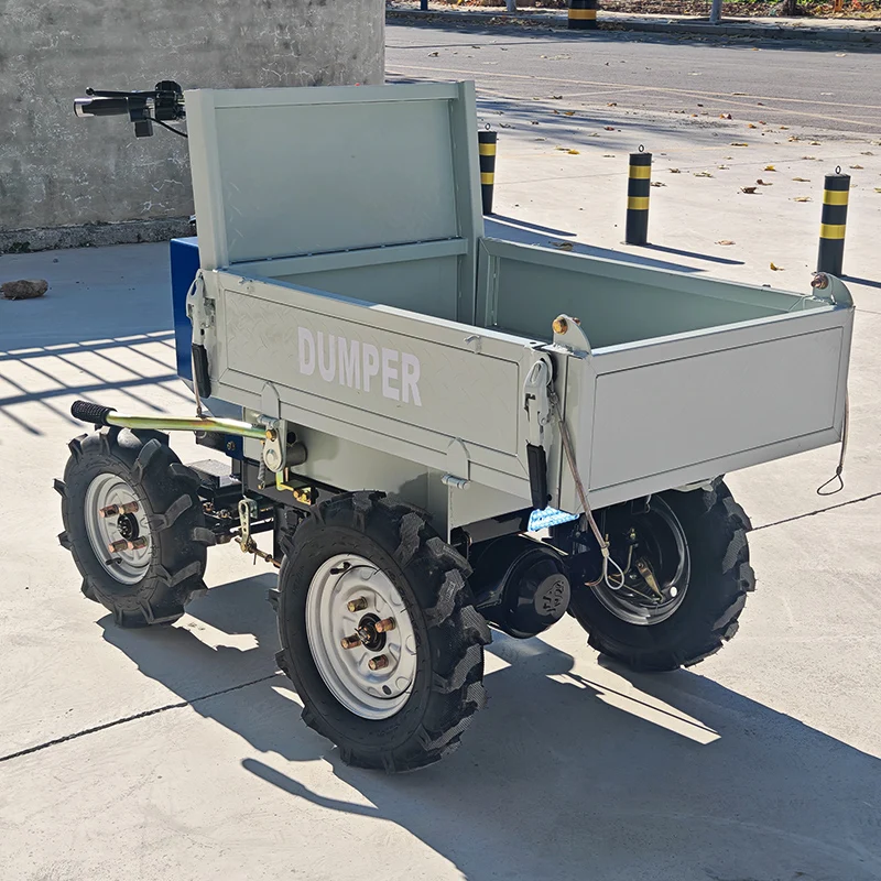 【best】Electric Power Barrow Mini Dumper 300KG Load For Garden Landscaping Construction Concrete Transport