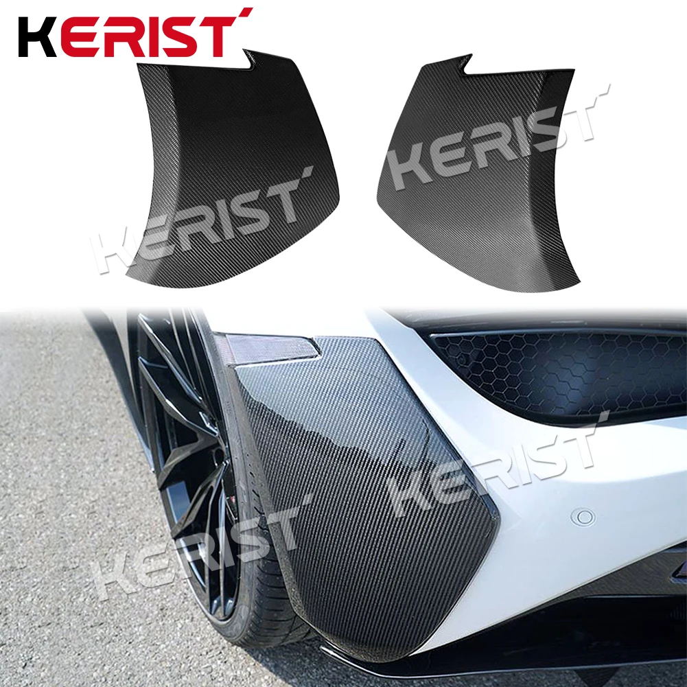 For McLaren 720s 2017-2021 Carbon Fiber Lateral Rear Bumper Splitter Spoiler