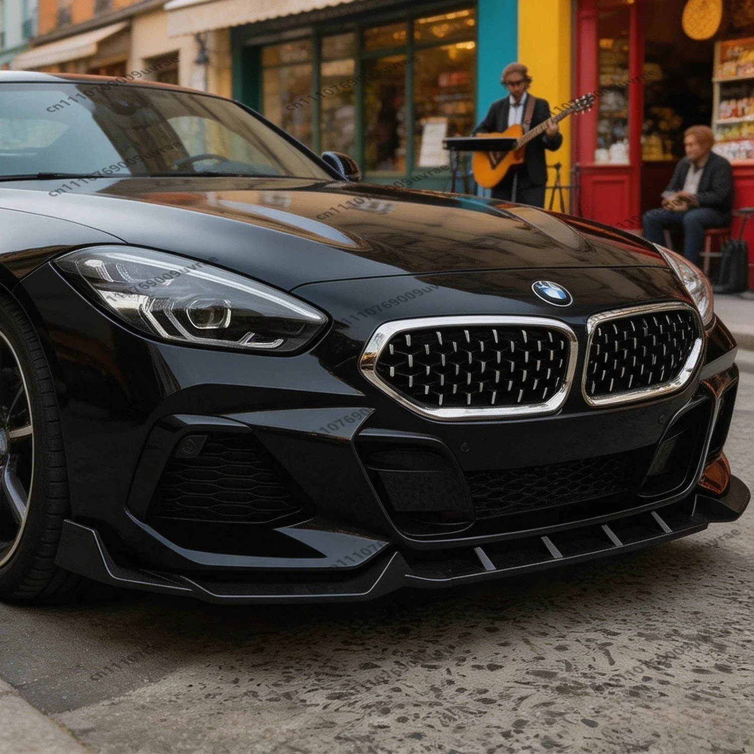 

Gloss Black ABS Front Bumper Lip Spoiler Splitter Diffuser Canards For BMW Z4 G29 M40i/M Sport 2019-2026 Bodykits Tuning