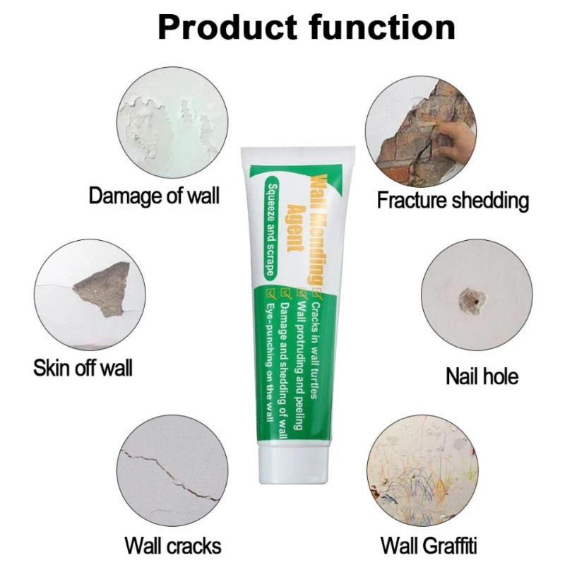 NEW Wall Mending Agent 100/130/150/250g Wall Repair Cream With Scraper Paint Valid Mouldproof Quick-Drying Patch Restore