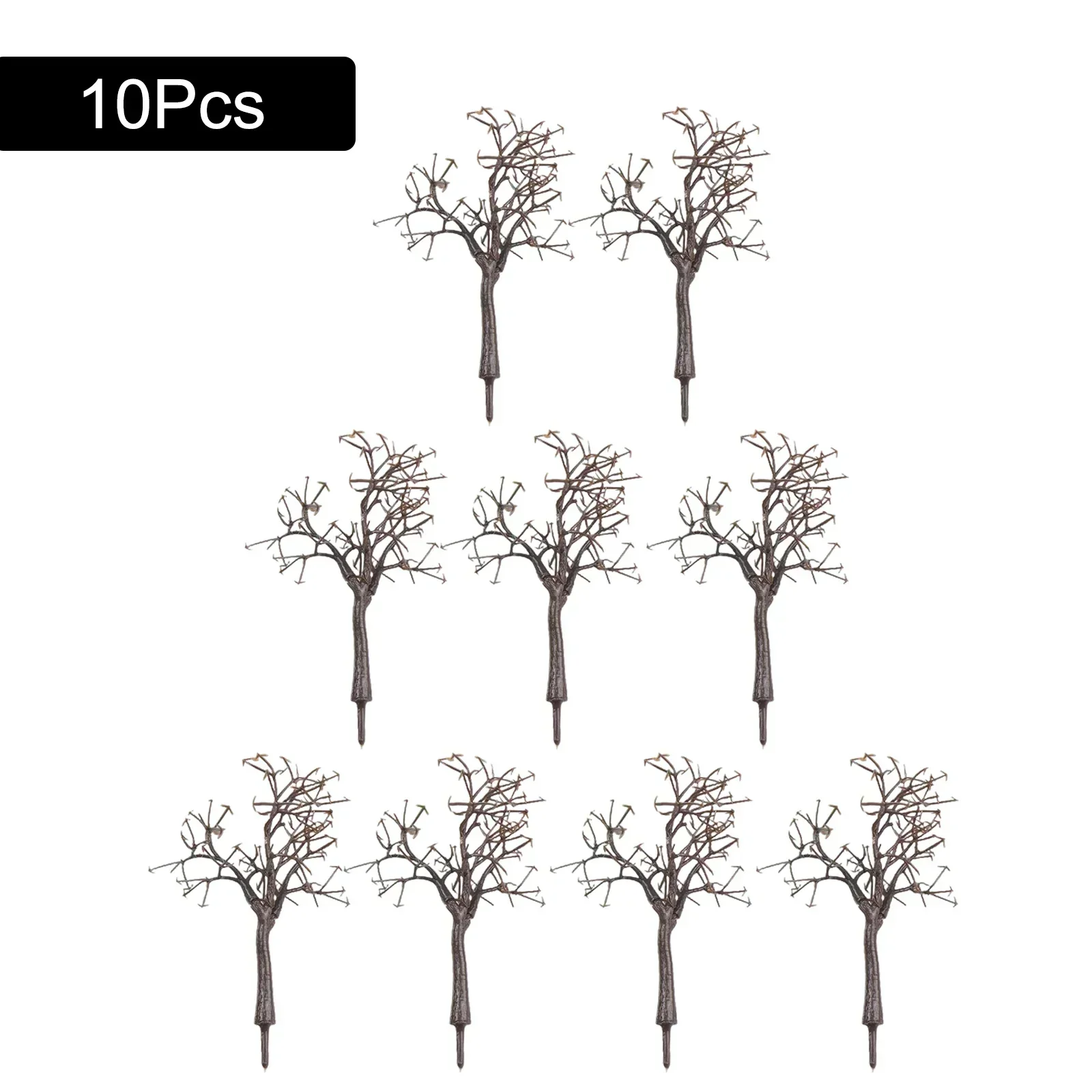 10szt 12cm Model Bare Tree Scenery Landscape Trunk Simulation Plant Decoration Train Model Tree Simulation Tree Pole Figurki