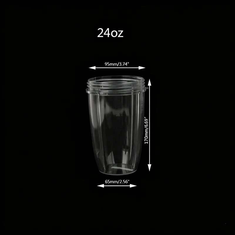 Juicer Cup Mug Clear Replacement For NutriBullet Nutri a Juicer 24OZ JAN07 Dropship