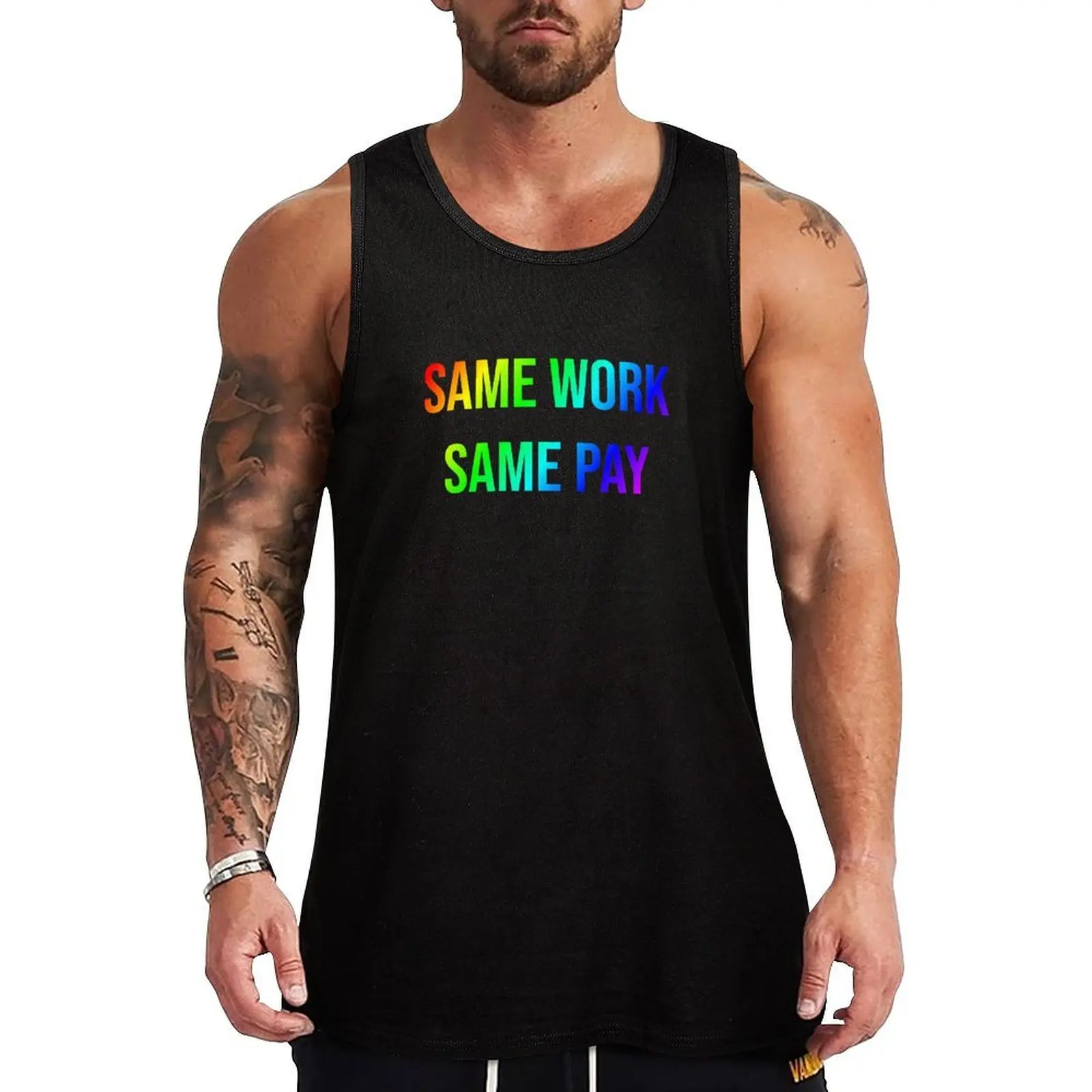 

Same work - equal pay Tank Top t-shirts for men mens designer clothes gym wear men