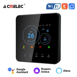 Tuya Air Conditioner For Google Home Alexa DuerOS WIFI Smart Thermostat Central Room Temperature Adjustable Digital