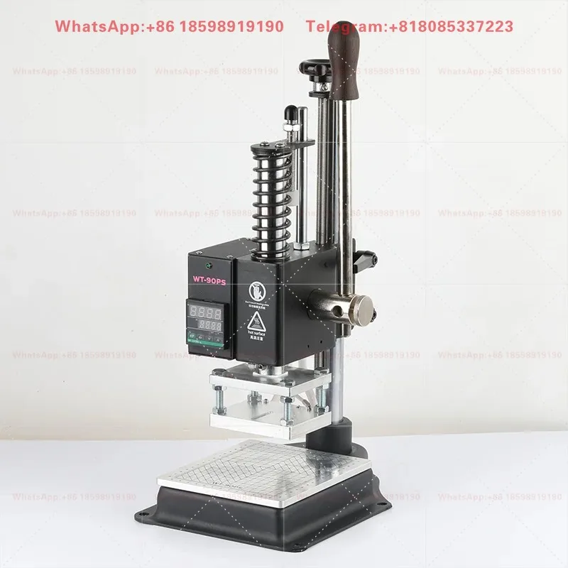 Auto Paper Rolling Manual Hot  For Leather Belt Card Wood Trademark Embossing Handheld Marking Equipment Accessory