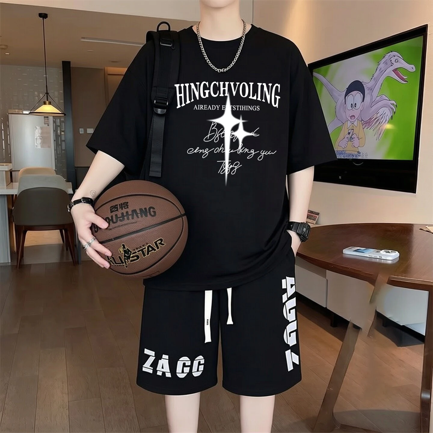 100% Cotton T-shirt Shorts Men - Quality Summer Clothing ulasan dan harga