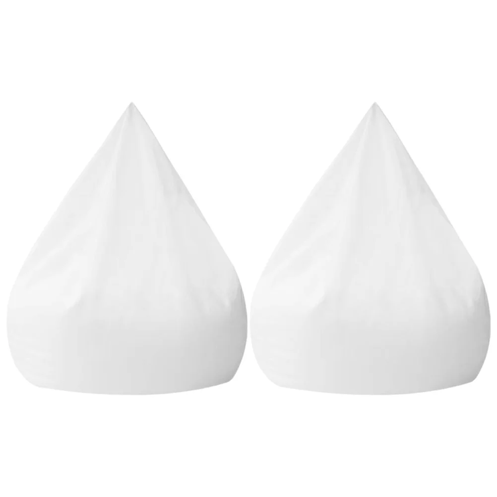 2 قطعة كيس فول أبيض الغطاء الداخلي لا ماكينة حشو قابل للغسل لينة أريكة استرخاء بطانة كم استبدال القماش أريكة استرخاء الغطاء الداخلي