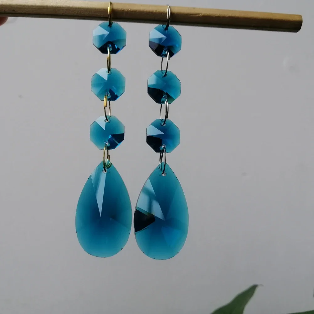 

Camal 2 шт. малахитовый синий 38 мм груша хрустальные призмы Suncatcher люстра стеклянная гирлянда подвеска подвеска для деталей люстры DIY