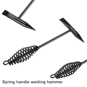 Hoch -Kohlenstoff -Stahlschweißhammer, Federkabel, Schweißhammer, 300 500 g Elektriker Hammer, zwei Spezifikationen 4 Hauptverkaufshammerlötpicker - №2