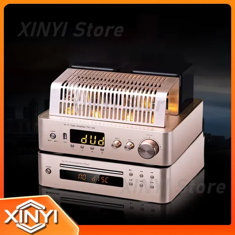 for TH-128 High Power Lossless Tube Amplifier Hifi Amp with Fiber Coaxial Bluetooth for DVD CD Player