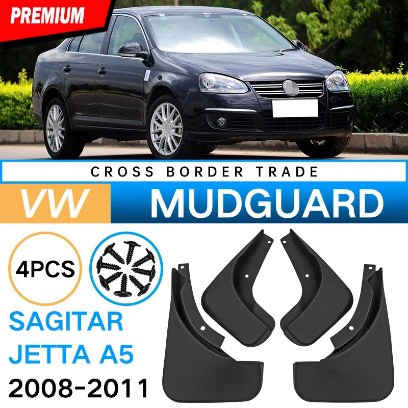For VW Jetta 2008-2022 Sagitar Vento Bora mk7 A7 A6 MudFlaps Mud Flap Splash Guard Mudguards Front Rear Fender Car Accessories