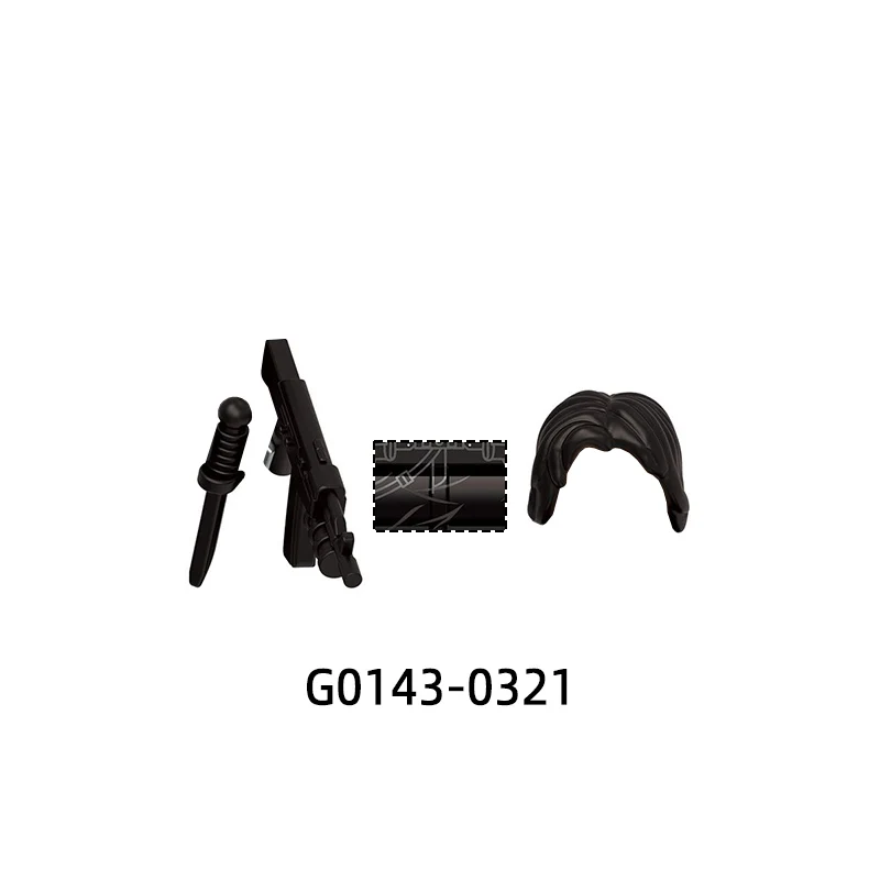 The G0143 Action Figures Knife Shield Stick Weapons Pants Hair Parts Model Blocks MOC Bricks Set Gifts Toys