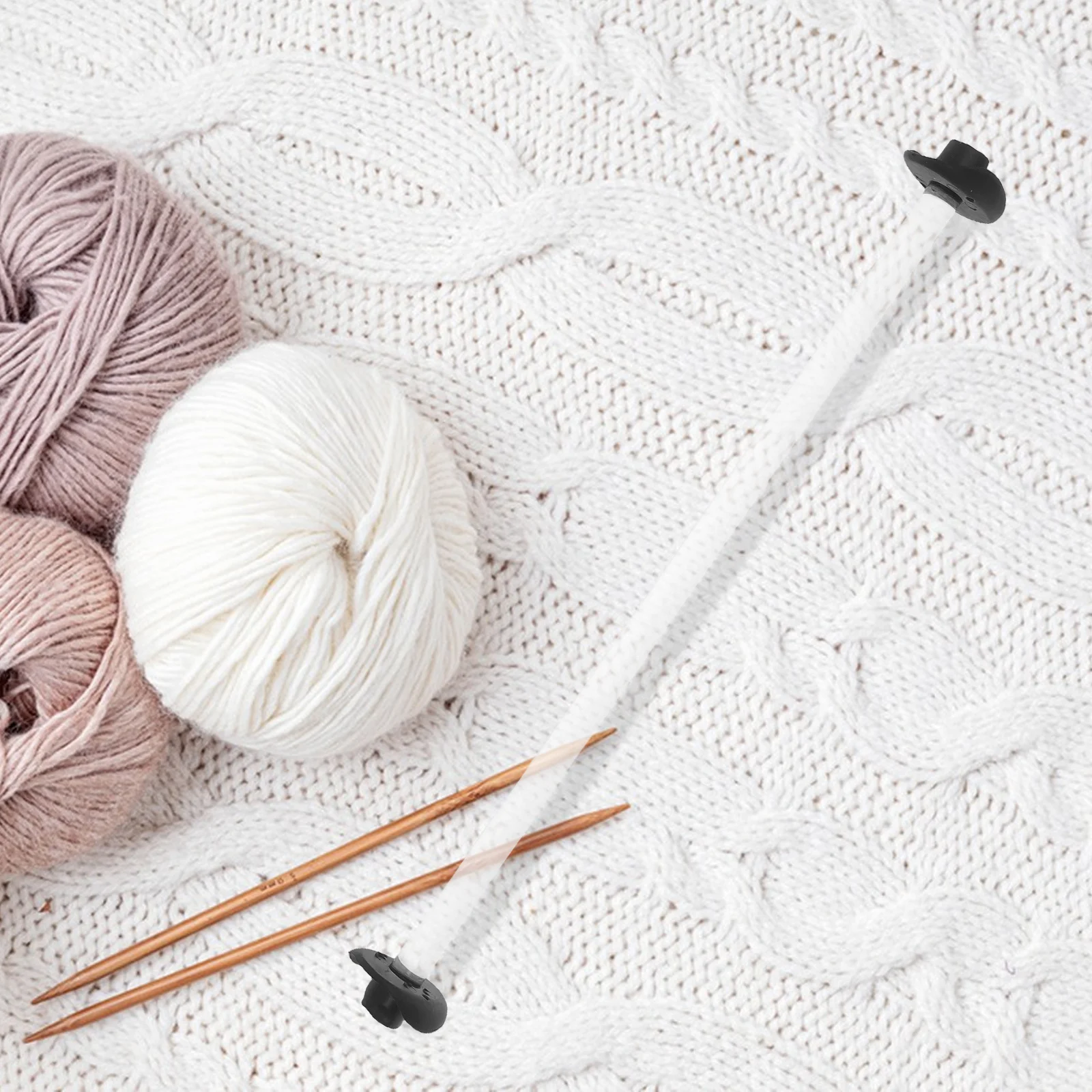 

2pcs Yarn Dispenser For Crocheting Large Capacity Acrylic Rotatable Holder Craft Project Organizer Storage Container Home Use