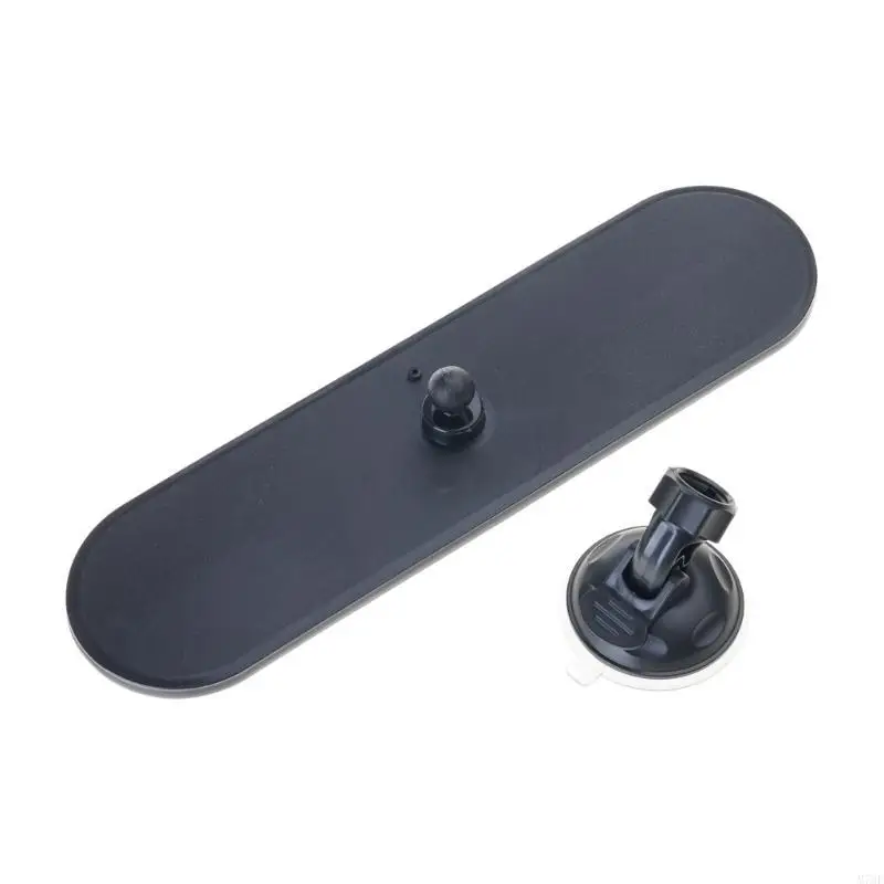 

M76E Auto Interior Adjustable Rearview Mirror Car SUV Vehicle Wide Windshield Mounted Mirror with Suction Cup Universal