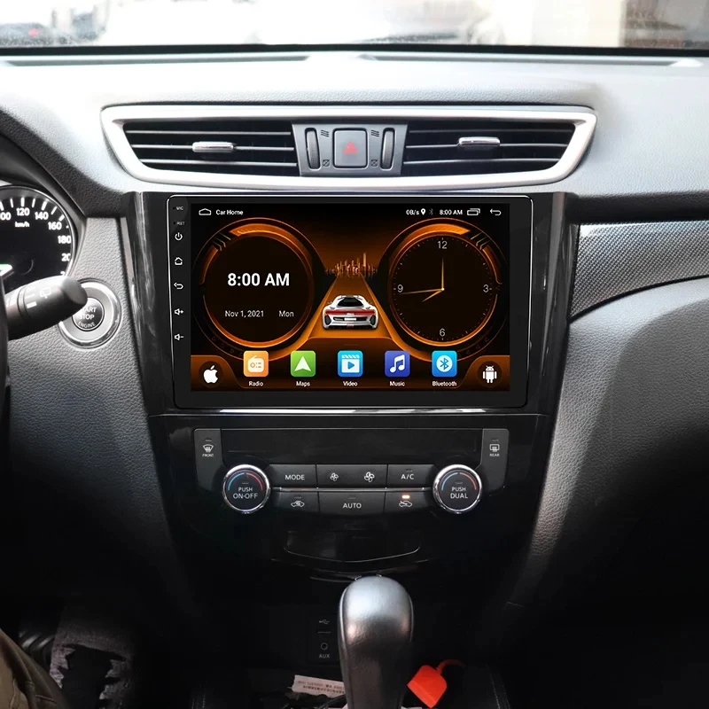 JIUYIN Wireless CarPlay Android 13 Auto 10.1inch Radio For Nissan Qashqai J11 X-Trail 3 T32 2013-2017 Car Multimedia GPS 2din