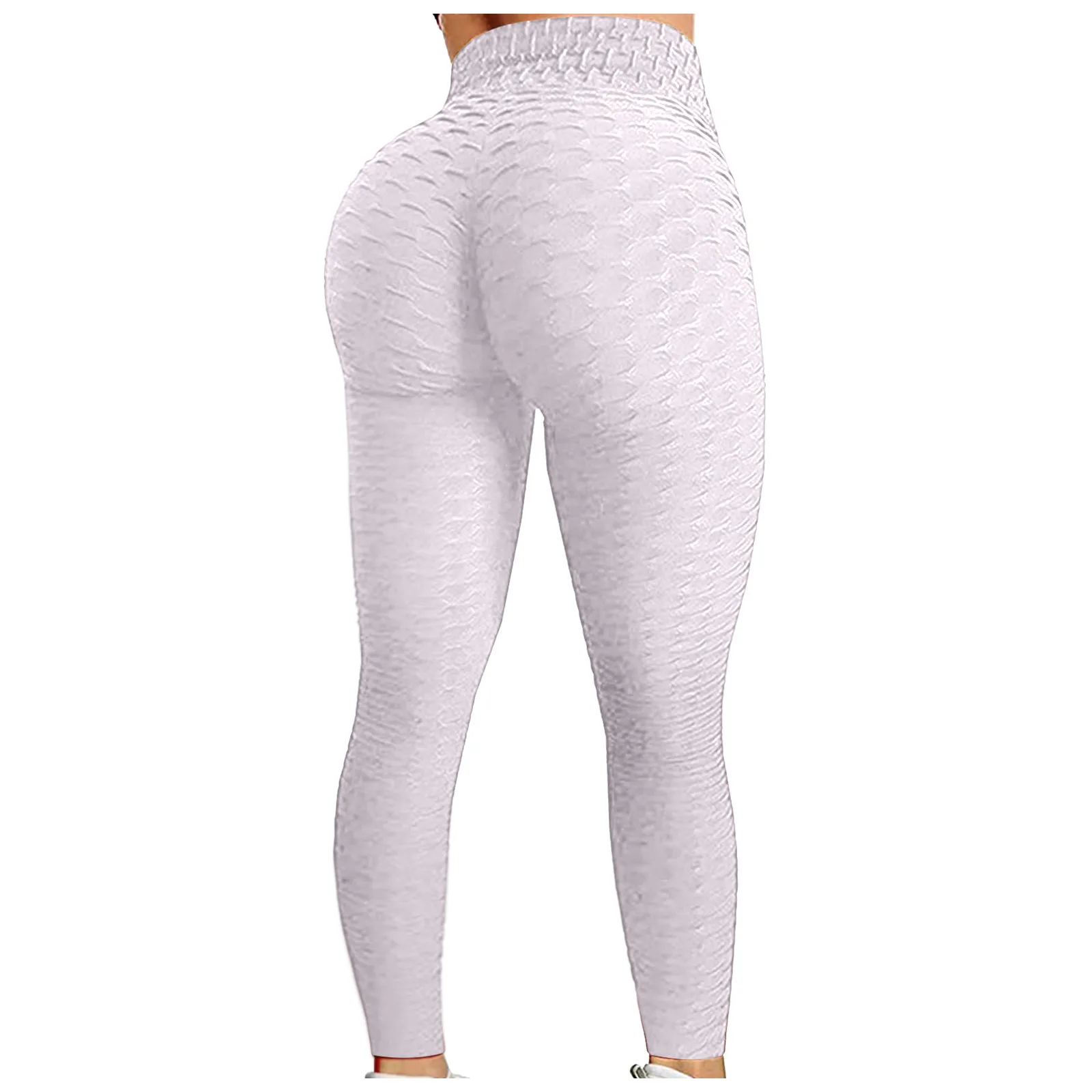 Women\'s Bubble Hip Lifting Exercise Fitness Running High Waist Yoga Pants