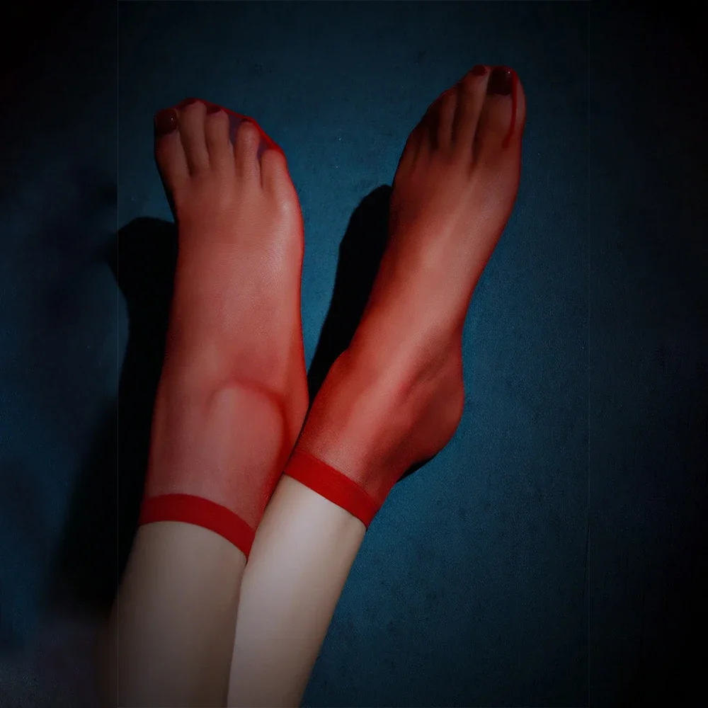 Short Stockings Women Socks Daily Leightweight Nylon Sexy Sheer Solid Transparent Ultra-thin 3 Pairs Accessories