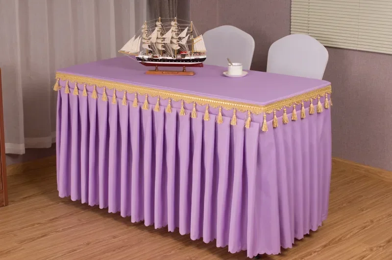 30 color tablecloths birthday 2021 Wholesale Tablecloth Solid Color Banquet Cover Polyeater Banquet Wedding Hotel Party