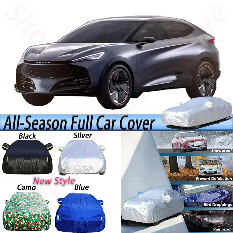 

Waterproof Car Covers Outdoor Anti UV Sun Rain Snow Wind Protection Auto Cover Dustproof For Seat Cupra Tavascan 2022-2025
