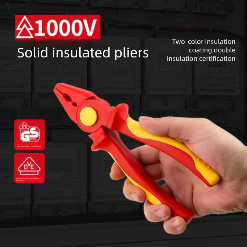 Plastic Mini Pliers High Voltage 1000V Multi-purpose Wire Cutting Pliers Needle-nose Handcraft Jewelry Making Plier Jewelry