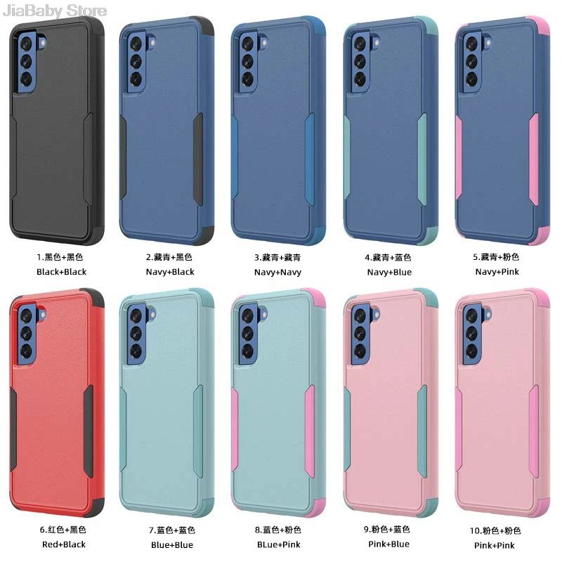 Funda de teléfono a prueba de polvo mate para Samsung S23, S24, S22, S21, Ultra Plus FE, cubierta a prueba de golpes, prevención de caídas