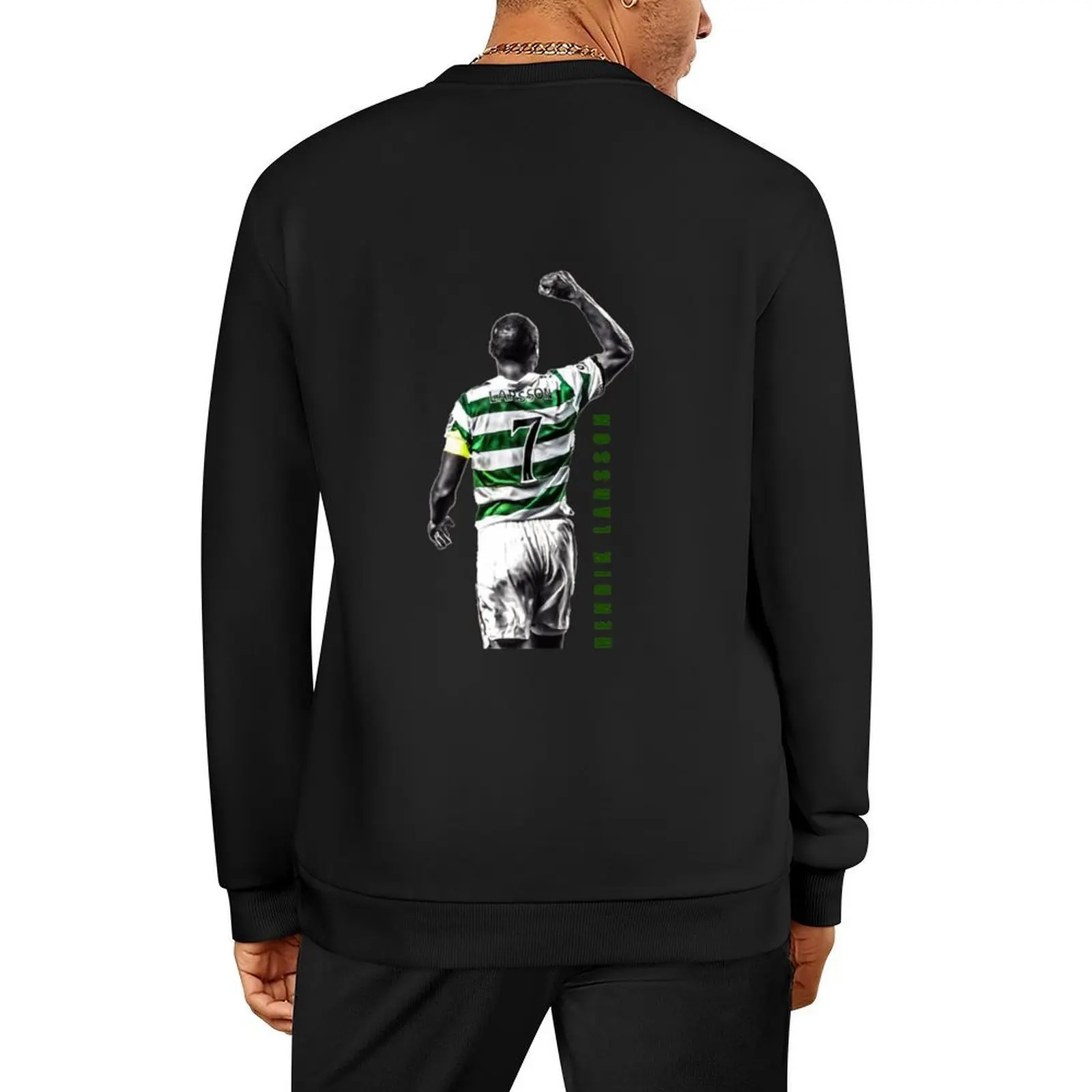 

Henrik Larsson Celtic Football Club Legend Artwork Pullover anime clothing men's autumn clothes men's sweatshirts