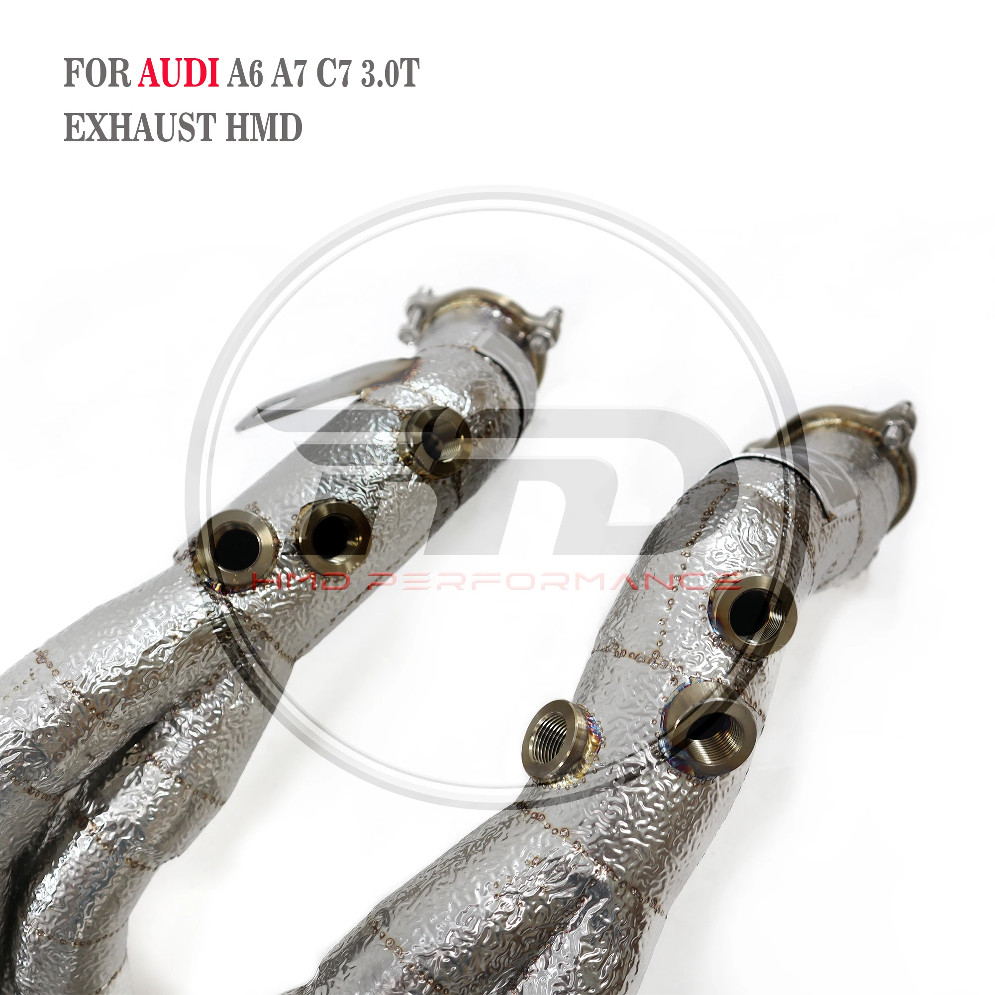 

HMD Stainless Steel Exhaust System Manifold Is Suitable For AUDI A6 A7 C7 3.0T Header High Flow Performance Exhaust Pipe