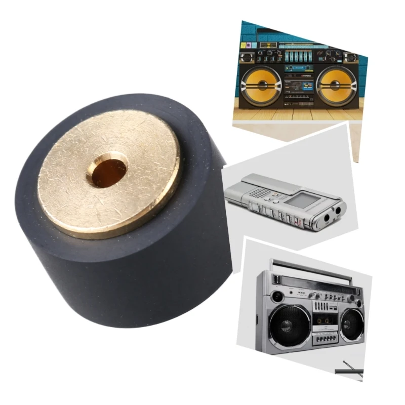 مشغل الشريط حزام بكرة عجلة المطاط قرصة الأسطوانة 11.8x7x6.5/11.8x8x6.5 للمسجلات يضمن صوت مستقر والمتانة