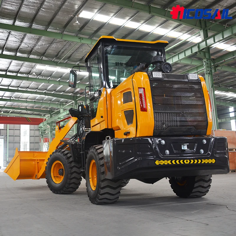 Mini cargadora de ruedas a la venta Maquinaria de movimiento de tierras Cargadora frontal cargadora de ruedas articulada 4x4 con joysticks CE