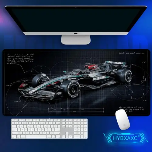 Alfombrilla de ratón AMGS Formulas 1 F1, alfombrilla XXL, accesorios de ordenador, teclado grande, alfombrilla de mesa para ordenador portátil, el nuevo producto, juegos para jugadores