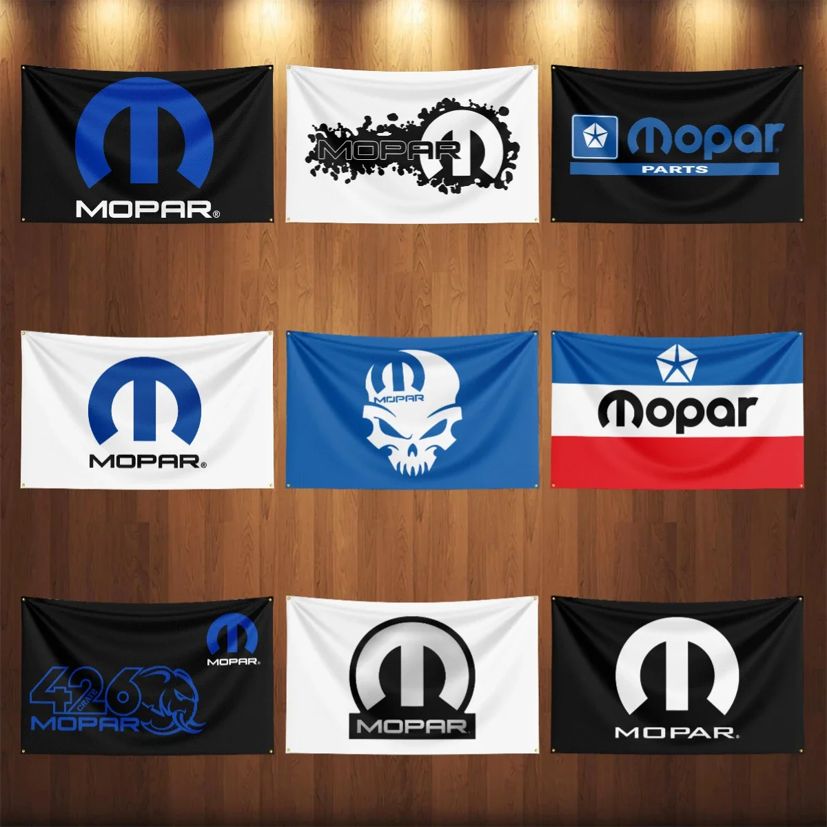 3x5Ft Mopars Auto Parts Flag Car Truck Parts Accessories Banner Garage Outdoor Decoration Tapestry Poster