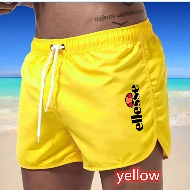 2024 new men\'s swimming shorts sexy men\'s beach surfboard summer shorts breathable fast drying sports comfortable beach shorts