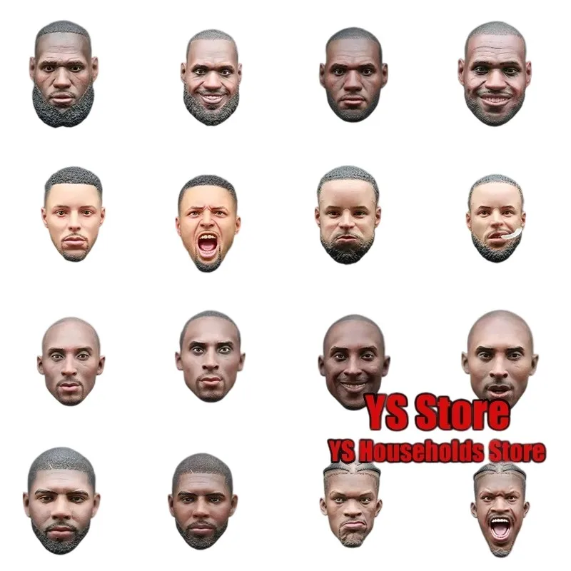 

Goat Toys Original 1/6 Popular Basketball Player Delicate Head Sculpt Mini Carving Model Toys Fit 12" Figure Body Fan Collection