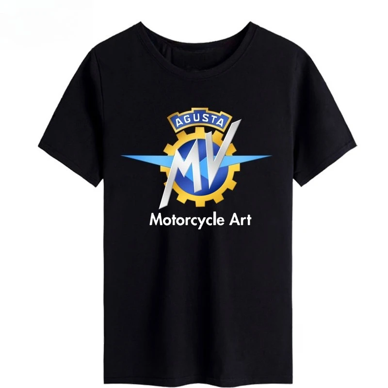 

2025 Summer New Mv Agusta Motorcycle Fan Print Graphic T-shirt for Men and Women Short Sleeved Breathable Motorcycle T-shirt