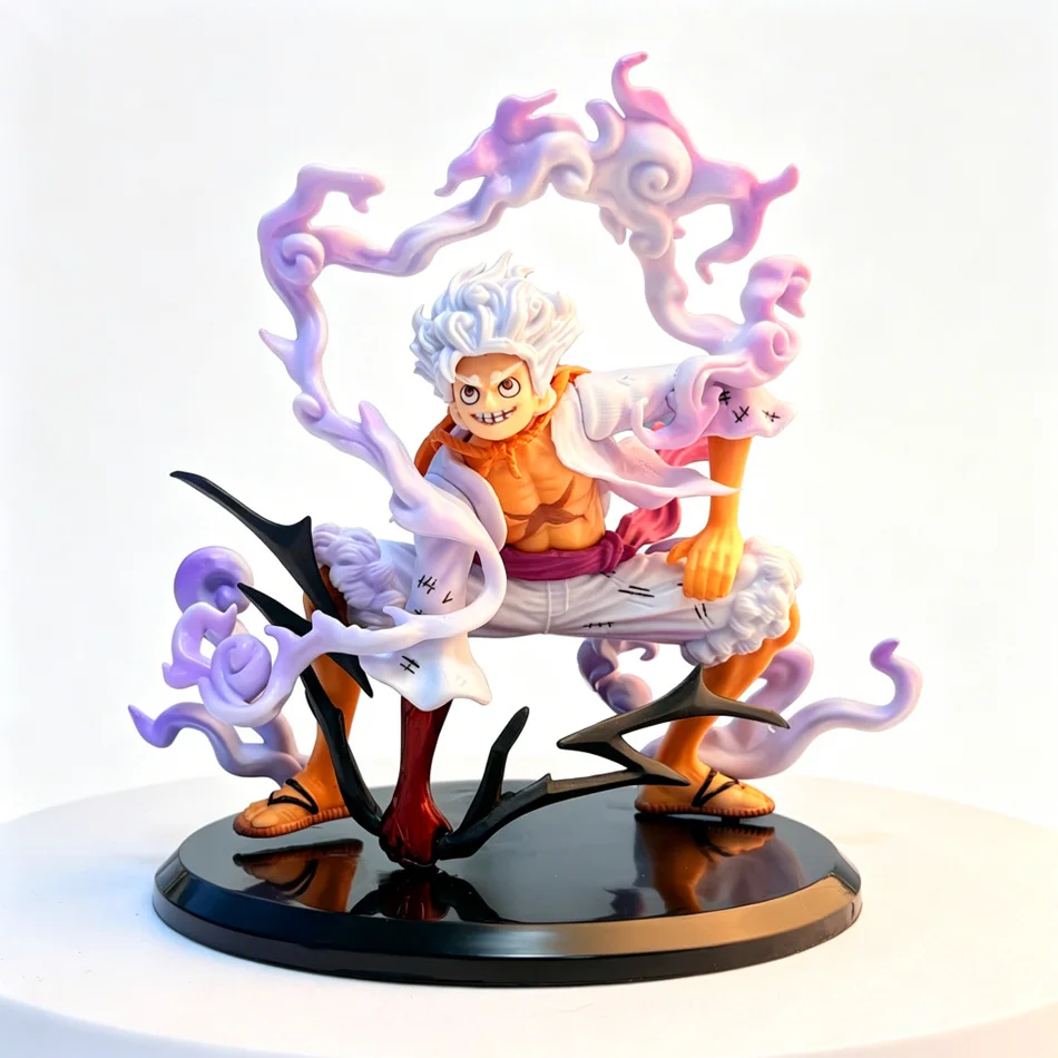 Bandai One Piece Fifth Gear Sonnengott Nika Luffy Hockende Figur, Anime-Peripheriemodell-Ornament, 2D Anime-Sammlerstück im Trend – Detail 5