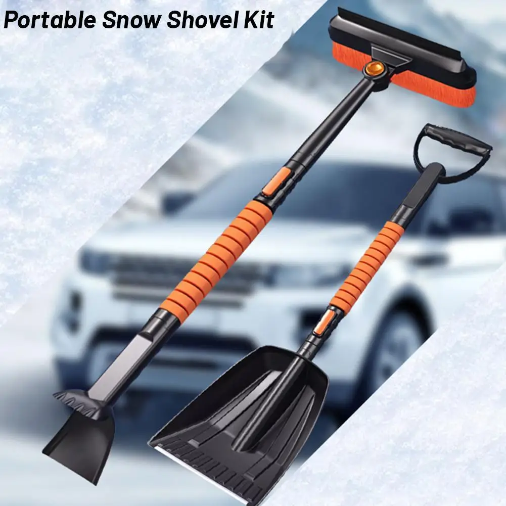 

Car Ice Scraper Winter Ice Removing Brush Shovel Tools Wash Snow Windshield Winter Foldable Scraper Scraping Car Accessory G4E7