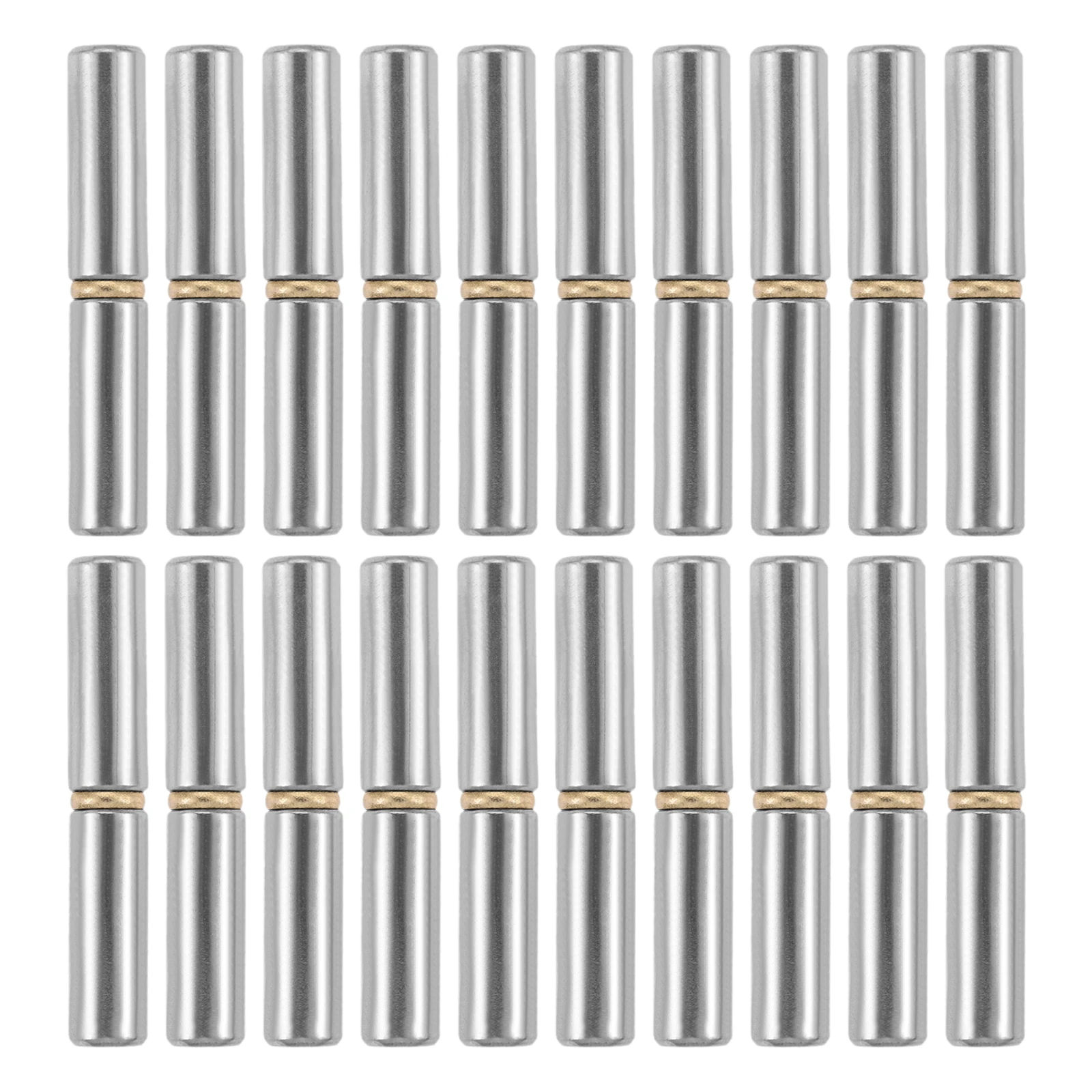 20pcs 60x10mm Welded Removal Door Shaft Hinges Home Gate Window Part Carbon Steel Weld On Bullet Hinges Male to Female Hinge Pin