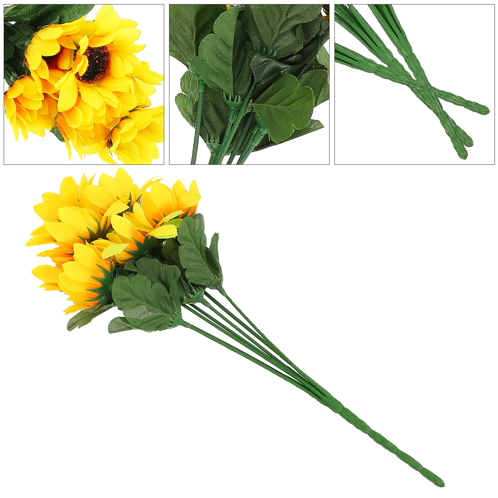 

Lifelike Simulation Sunflower Bouquet Artificial Decorative Flower for Bedroom Living Room Wedding Party Home nament