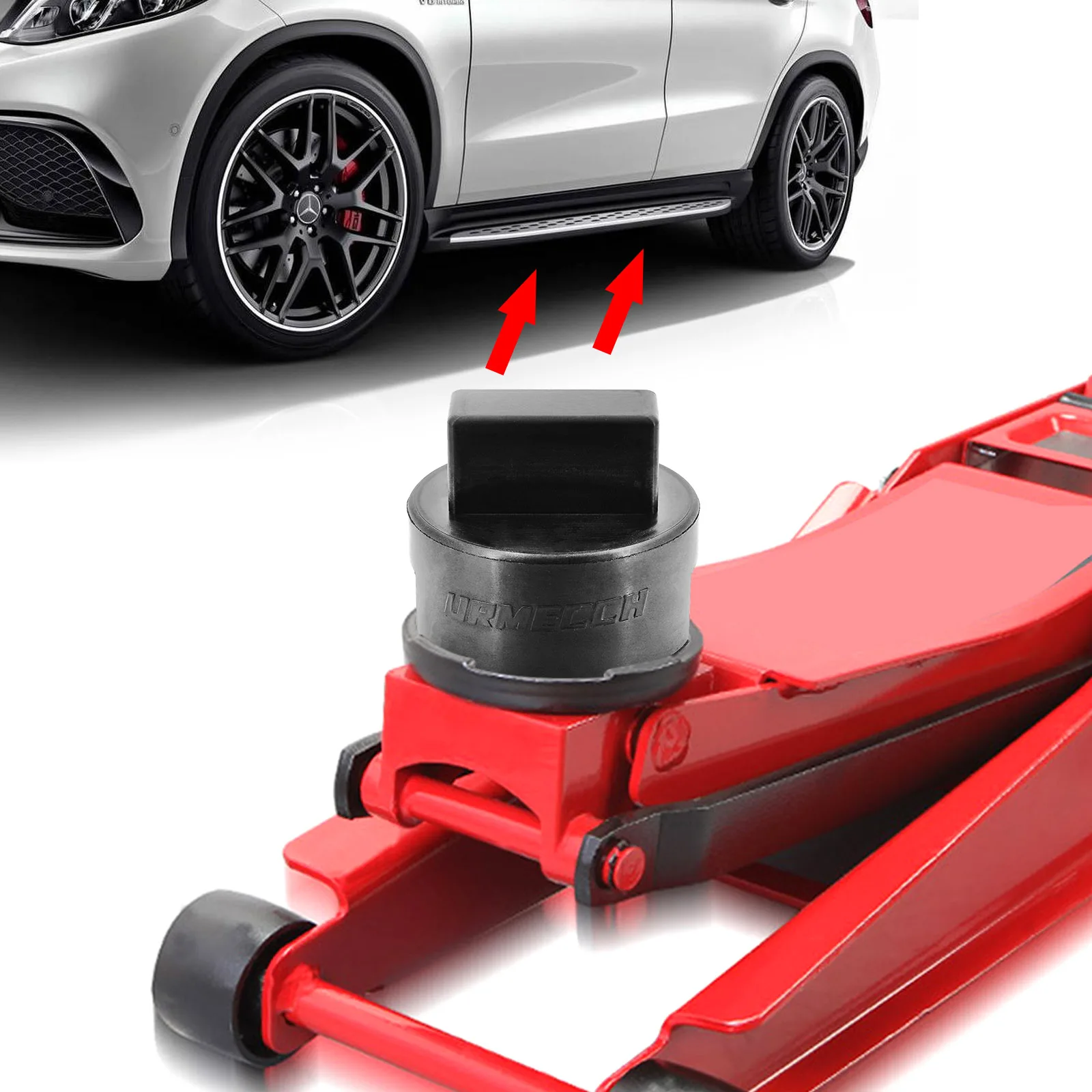 Car Rubber Floor Jack Pad Axle Jack Stand Adapter Frame Protector for Mercedes A B C E Class GLS GL M S W203 W204 W212 W211 W164