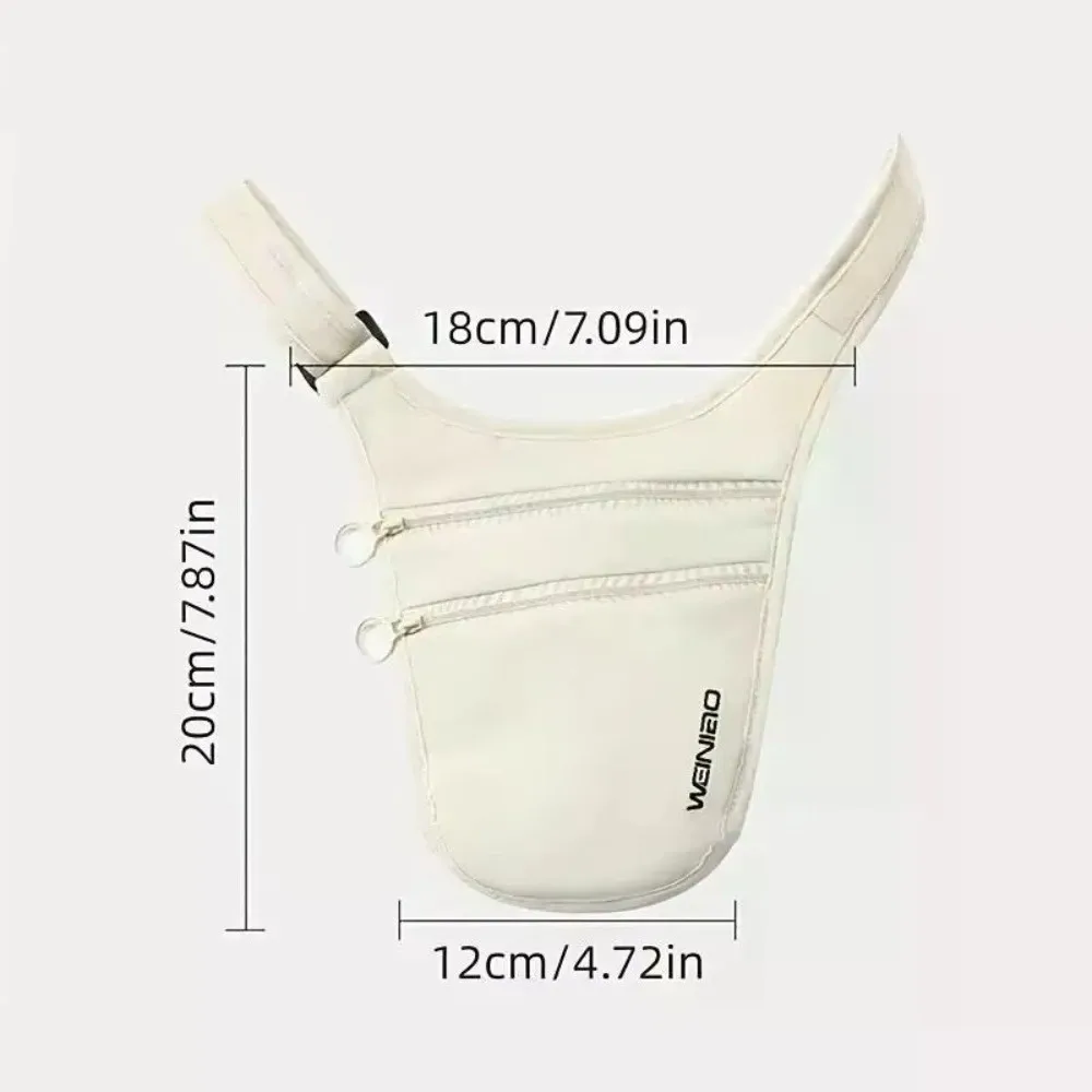 Criativo anti-roubo saco de cintura de viagem invisível leve esportes cinto saco portátil ultra-fino rfid bloqueio carteira